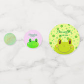 Froggy First Birthday Party Kikker Colorful Confet Confetti (Voorkanten)