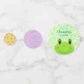 Froggy First Birthday Party Kikker Colorful Confet Confetti (Achterkanten)