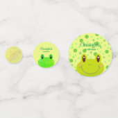 Froggy First Birthday Party Kikker Confetti (Voorkanten)