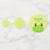 Froggy First Birthday Party Kikker Confetti (Achterkanten)