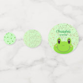 Froggy First Birthday Party Kikker Confetti (Achterkanten)