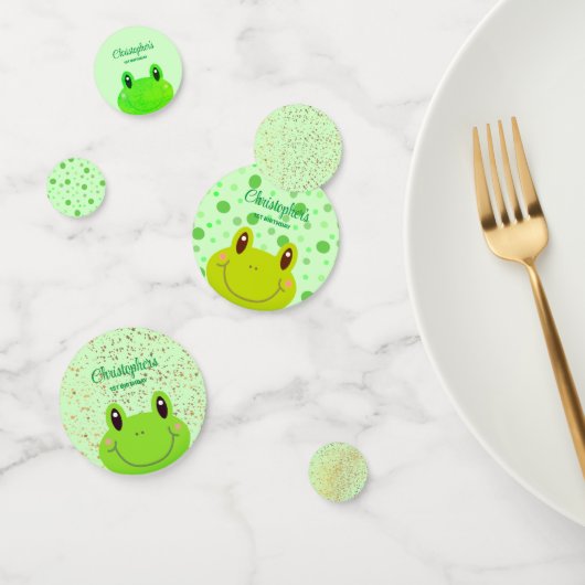 Froggy First Birthday Party Kikker Confetti (Groep)