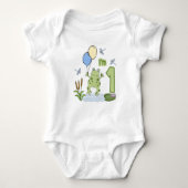 Froggy First Birthday Romper (Voorkant)