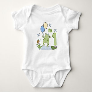 Froggy First Birthday Romper