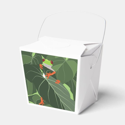 Froggy Forest Favor Box Bedankdoosjes (Voorkant Zijde)