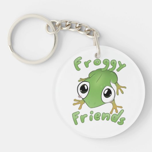 Froggy Friends Acryl Sleutelhanger (Voorkant)