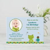 Froggy Frog Snail-bakken Foto van de dag van geboo Kaart (Staand voorkant)