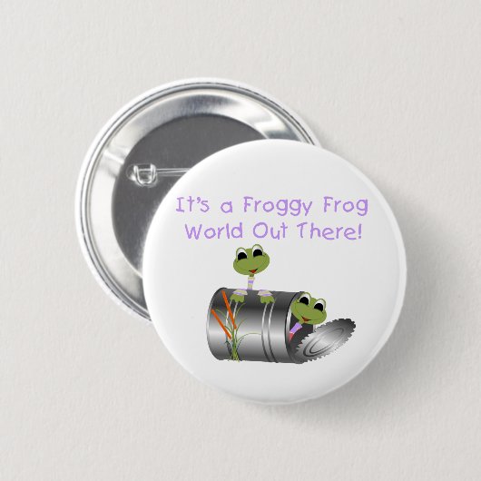 FROGGY FROG WORLD Button (Voorkant /achterkant)