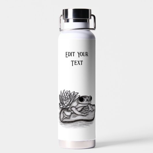 Froggy, geef Jouw tekst uit Waterfles (Achterkant)
