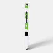 Froggy Green en White Polka Dot iPhone Hoesje (Linkerkant)