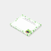 Froggy Green Stippen Polka Post-it® Notes (Schuin)