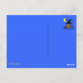 Froggy heks gooit een spreuk uit briefkaart (Achterkant)