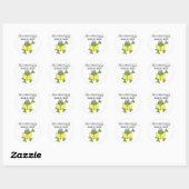 Froggy Houdt van lezen T-shirts en geschenken Ronde Sticker (Vel)