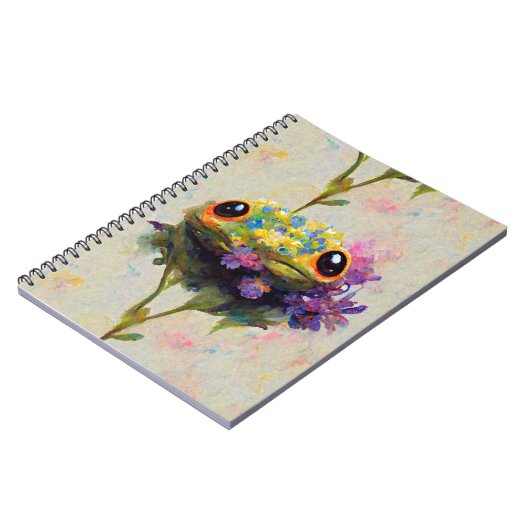 Froggy Journal - schattige impressionistische kikk Notitieboek (Linkerzijde)