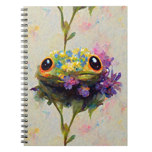 Froggy Journal - schattige impressionistische kikk Notitieboek (Voorkant)