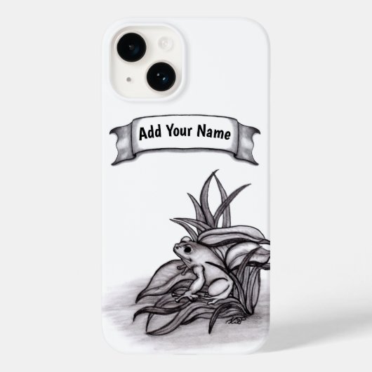 Froggy, Jouw naam toevoegen Case-Mate iPhone Case (Achterkant)