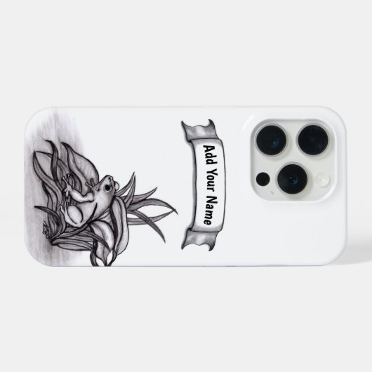 Froggy, Jouw naam toevoegen iPhone Hoesje (Achterkant horizontaal)