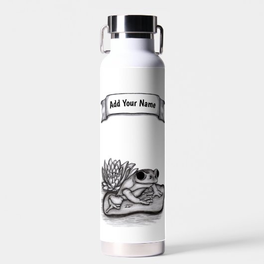 Froggy, Jouw naam toevoegen Waterfles (Voorkant)