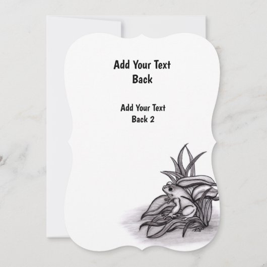 Froggy, Jouw tekst toevoegen Kaart (Achterkant)