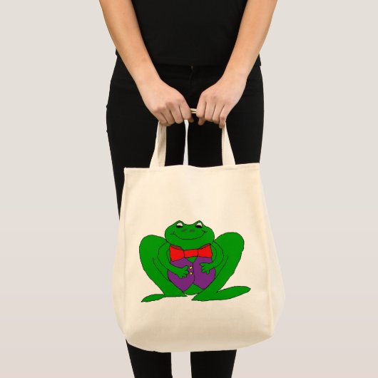 Froggy Large Canvas tas (Voorkant (product))