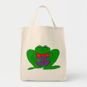 Froggy Large Canvas tas (Voorkant)