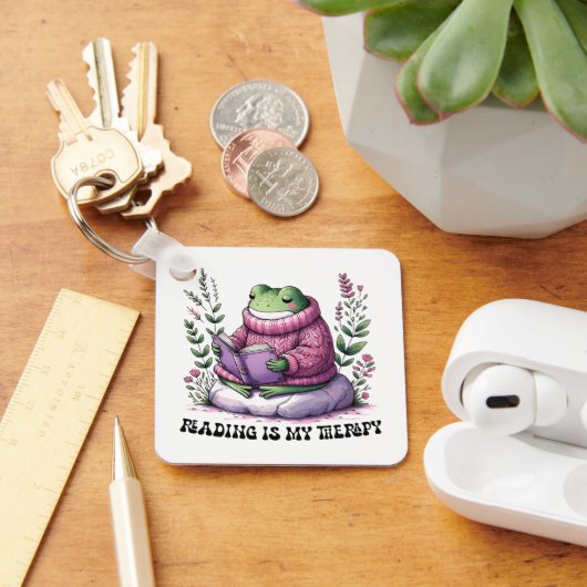 Froggy Lezen Is Mijn Therapie Sleutelhanger (Bureau)