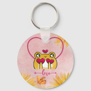 Froggy Love: Hopping Hearts Sleutelhanger