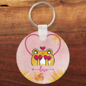 Froggy Love: Hopping Hearts Sleutelhanger (Achterkant)