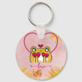 Froggy Love: Hopping Hearts Sleutelhanger (Achterkant)