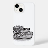 Froggy met Lotus Flower Case-Mate iPhone Case (Achterkant)
