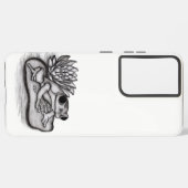 Froggy met Lotus Flower Samsung Galaxy Hoesje (Linkerkant)