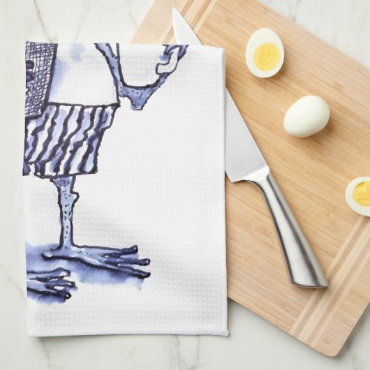 Froggy Mornings Theedoek (Quarter Fold)