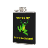 Froggy Nerve Medicine Flask Heupfles (Links)