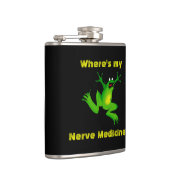 Froggy Nerve Medicine Flask Heupfles (Rechts)