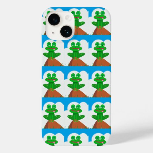 Froggy on A Hill Phone Case (Achterkant)
