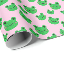Froggy Pink Girl Birthday Party Cute green toad
