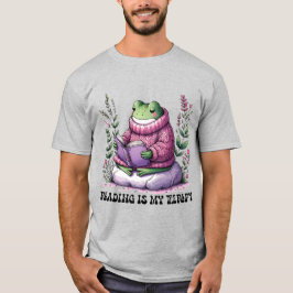 Froggy Reading is mijn therapie T-shirt