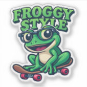 Froggy Style Sticker (Voorkant)