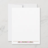 Froggy Tales Blue Border Baby shower Invitation Kaart (Achterkant)