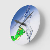 Froggy Time Clock Ronde Klok (Hoek)