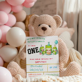 Froggy verjaardagsviering - 1 jaar! kaart