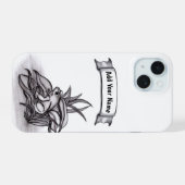 Froggy, Voeg je naam toe iPhone 15 Case (Achterkant horizontaal)
