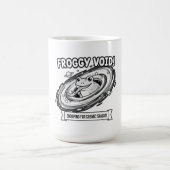 Froggy Void Funny Space Frog Cartoon Koffiemok (Center)