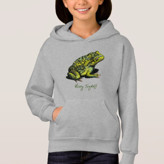 Froggy, vrolijke frogmas! Hoodie (Voorkant)