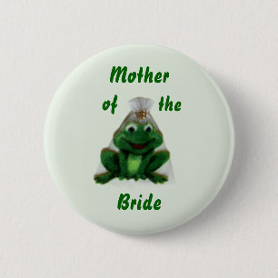 Froggy Wedding - Bride's Family Button - Style 2