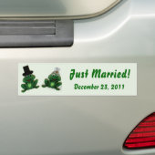 Froggy Wedding - Bumpersticker (Op auto)