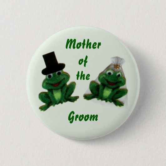 Froggy Wedding - Groom's Family Button (Voorkant)