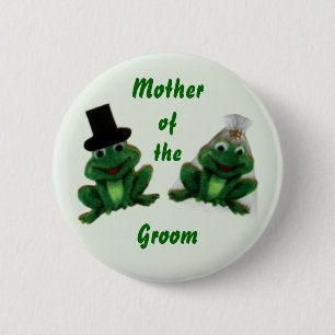 Froggy Wedding - Groom's Family Button