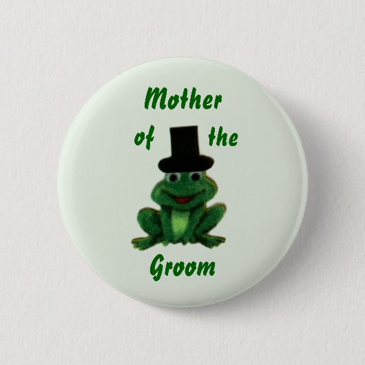 Froggy Wedding - Groom's Family Button - Style 2 (Voorkant)