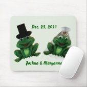Froggy Wedding - Mousepad Muismat (Met muis)